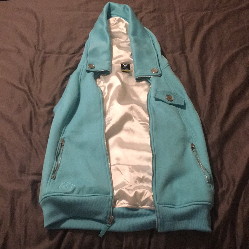 Burton vest with hood.